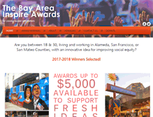 Tablet Screenshot of bayareainspireawards.org